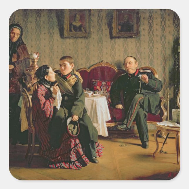 Day of the Parting, 1872 Square Sticker (Front)