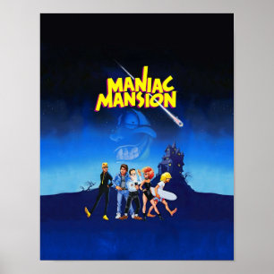 Day of the Tentacle  Maniac Mansion High Contrast Poster