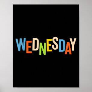 Day Of The Week Easy Group Halloween Costume Wedne Poster