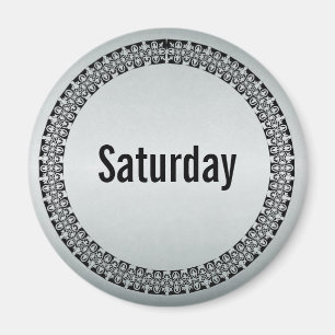 Day of the Week Saturday Magnet