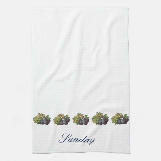 Day of the Week Towel - Sunday (Vertical)