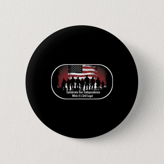 Day Proud American  2 Inch Round Button (Front)