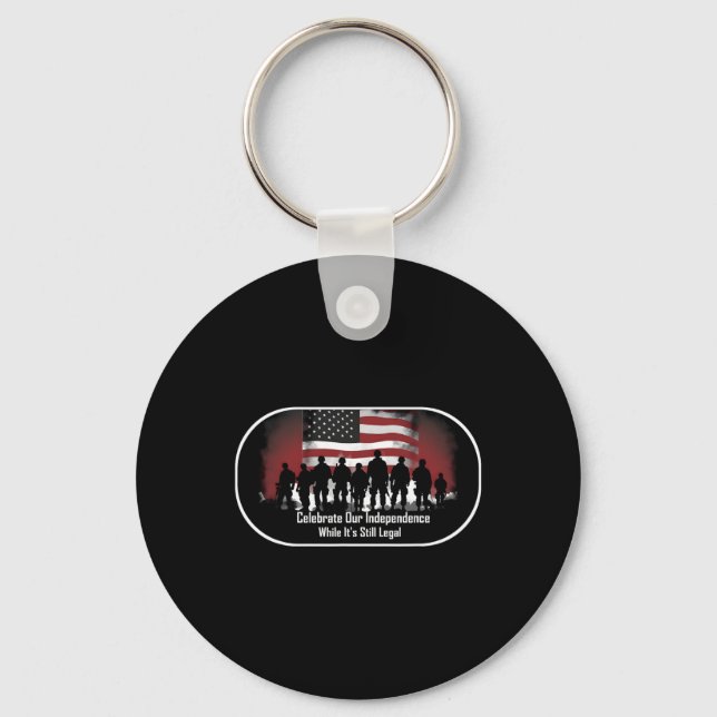 Day Proud American  Keychain (Front)