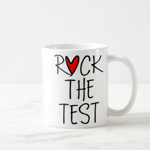 Day Rock The Test Teacher Testing Day Funny Teache Coffee Mug