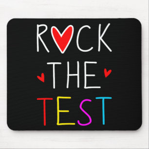Day Rock The Test Teacher Testing Day Funny Teache Mouse Pad