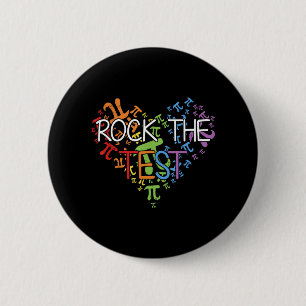 Day Rock The Test Teacher Testing Day Rainbow Teac 2 Inch Round Button