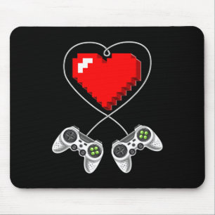 Day Shirts Video Game Controller Heart Gamer Mouse Pad