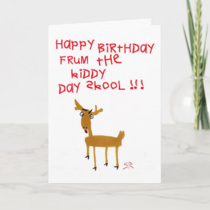 Day Skool Happy Birthday card
