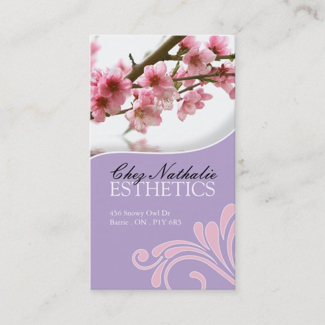 Day Spa and Salon Business Card (Front)