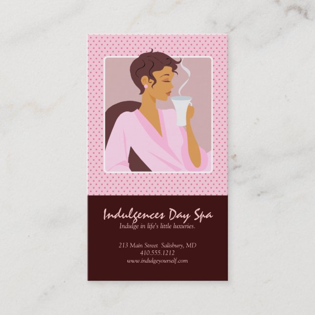 Day Spa Business Cards / Appointment Cards (Front)