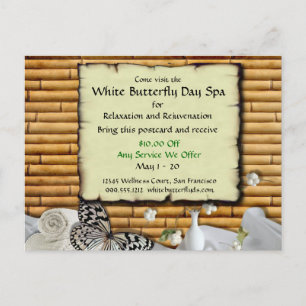 Day Spa Custom Promotional Postcards
