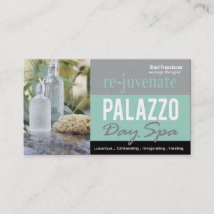 Day Spa Massage Therapist Aromatherapy Business Card
