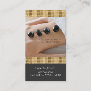 Day Spa   Massage Therapy Business Card