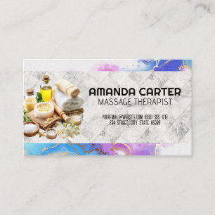 Day Spa Oils and Salts Business Card