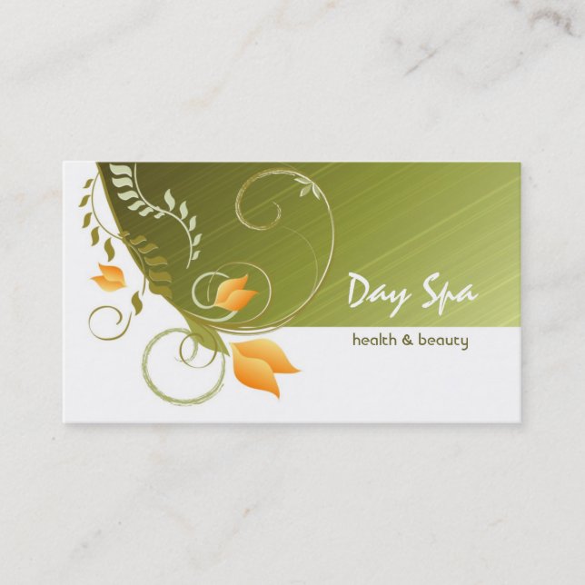 Day Spa Salon Business Card (Front)
