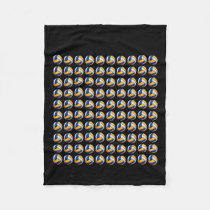 Day Student Boys Girls Volleyball 100 Days Of Scho Fleece Blanket