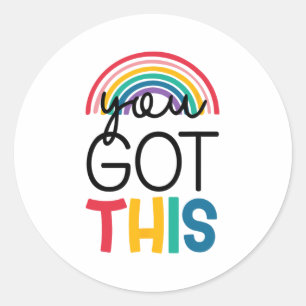 Day Teacher Shirt You Got This Gifts For Women Kid Classic Round Sticker