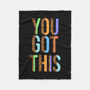 Day Teacher Shirt You Got This Gifts For Women Kid Fleece Blanket