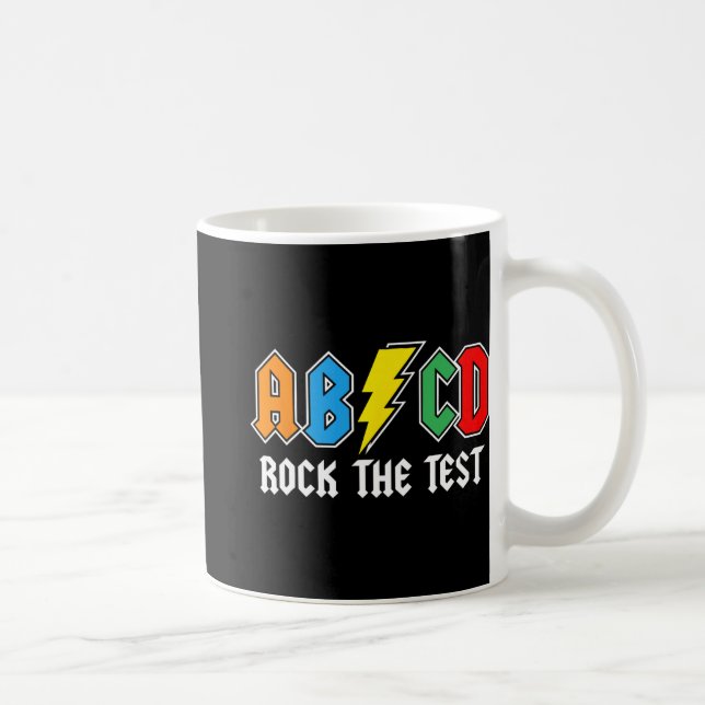 Day Teacher Student Motivational Retro Rock The Te Coffee Mug (Right)