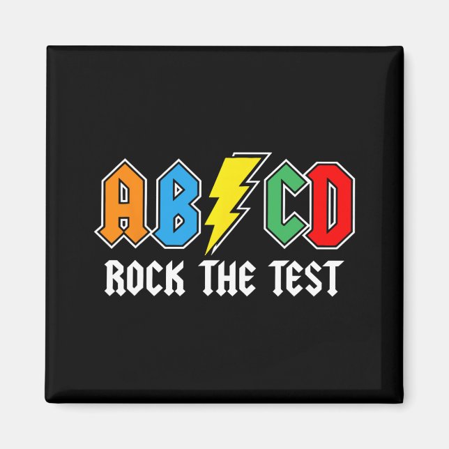 Day Teacher Student Motivational Retro Rock The Te Magnet (Front)
