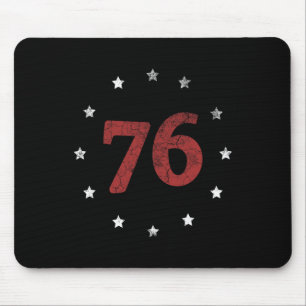 Day The Spirit 76 Shirt Retro 4th Of July Gift  Mouse Pad