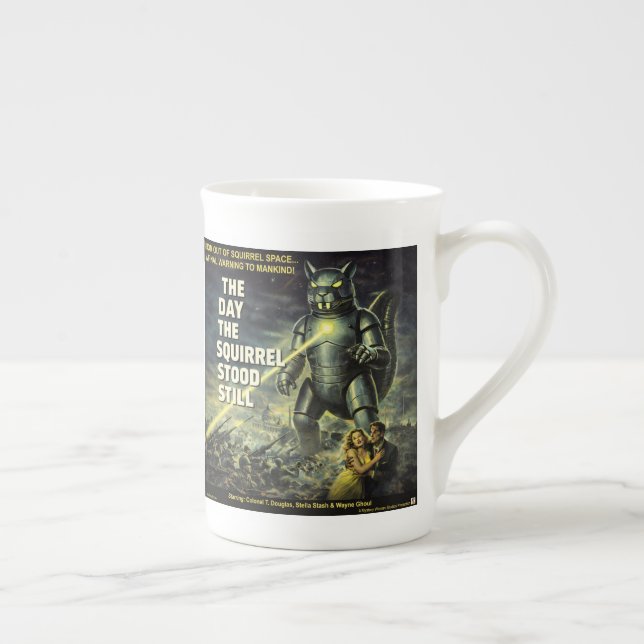 Day the Squirrel Stood Still Bone China Mug (Right)