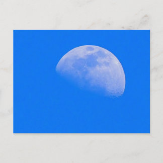Day time Moon on a bright Spring day Postcard