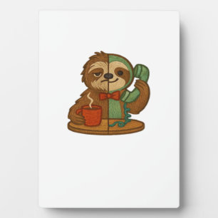 Day-to-Night Sloth Glow-Up Patch � Embroidered Tra Plaque