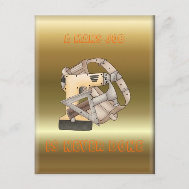 Day Tools Postcard (Front)