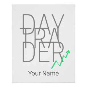 Day Trader and Cryptocurrencies Stock Exchange Poster