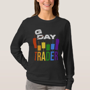 Day Trader Strike Through Gay Trader LGBT Trading T-Shirt