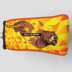 Day Traders Gift - Bull and Bear Market Golf Head Cover