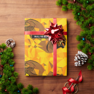 Day Traders Gift - Bull and Bear Market Wrapping Paper
