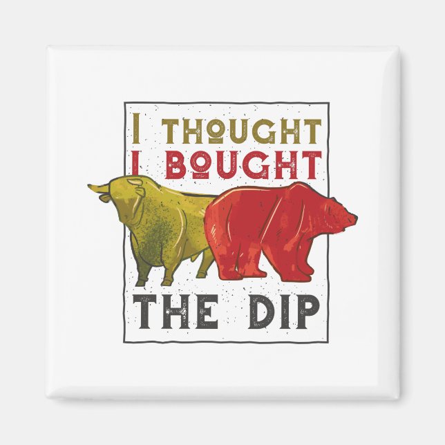 Day Traders Gift - Bull and Bear Quote Magnet (Front)