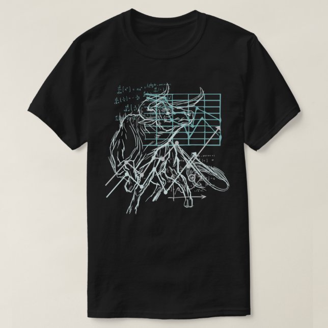 Day Traders Gift Bull Stock Market T-Shirt (Design Front)