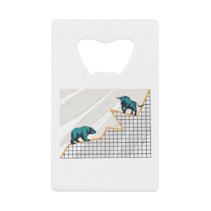 Day Traders Gift - Stock Market Credit Card Bottle Opener