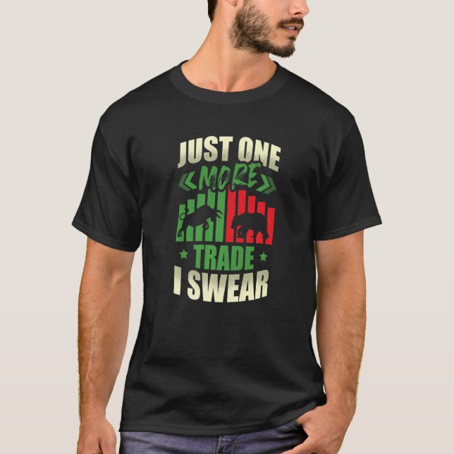 Day Trading Day Trader Candlestick Bull Whale Fore T-Shirt (Front)