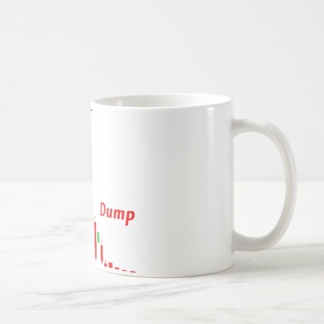 Day Trading: Pump and Dump Stock Pattern Coffee Mug (Right)