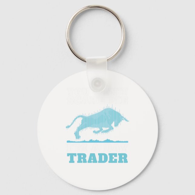 Day Trading Trader Stock Market Keychain (Front)