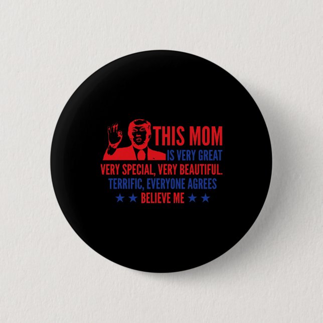 Day Trump Funny Quotes Election 2024  2 Inch Round Button (Front)
