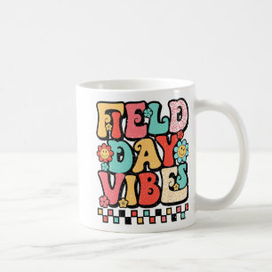 Day Vibes Groovy Summer Teacher Kid Last Day Of Sc Coffee Mug