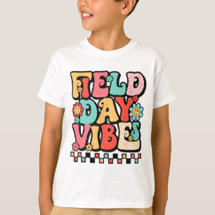 Day Vibes Groovy Summer Teacher Kid Last Day Of Sc T-Shirt