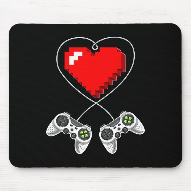 Day Video Game Controller Heart Gamer Gift Boys 1  Mouse Pad (Front)