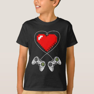 Day Video Game Controller Heart Gamer Gift Boys  T-Shirt