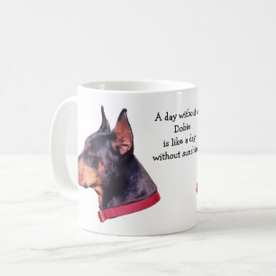 Day Without Dobie Doberman Photo   Coffee Mug
