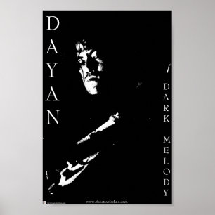 Dayan B and W Poster