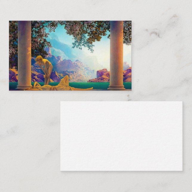 Daybreak, 1922 by Maxfield Parrish Business Card (Front/Back)