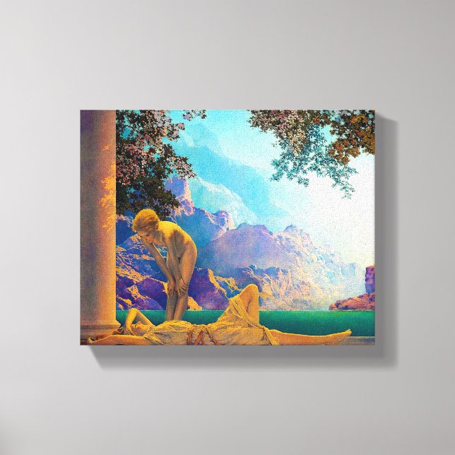 Daybreak, 1922 by Maxfield Parrish Canvas Print (Front)