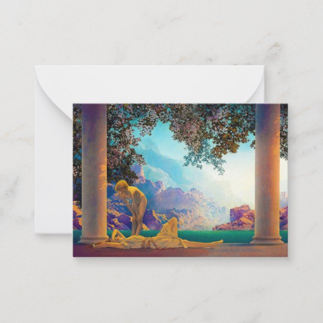 Daybreak, 1922 by Maxfield Parrish Card (Front)