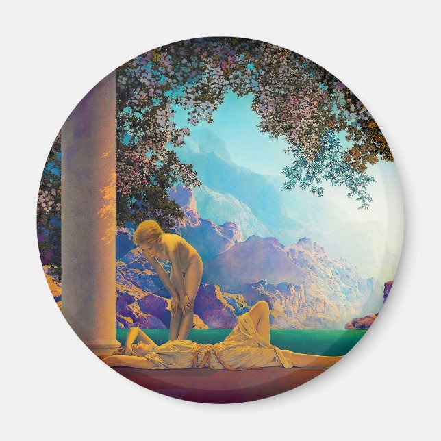 Daybreak, 1922 by Maxfield Parrish Magnet (Front)
